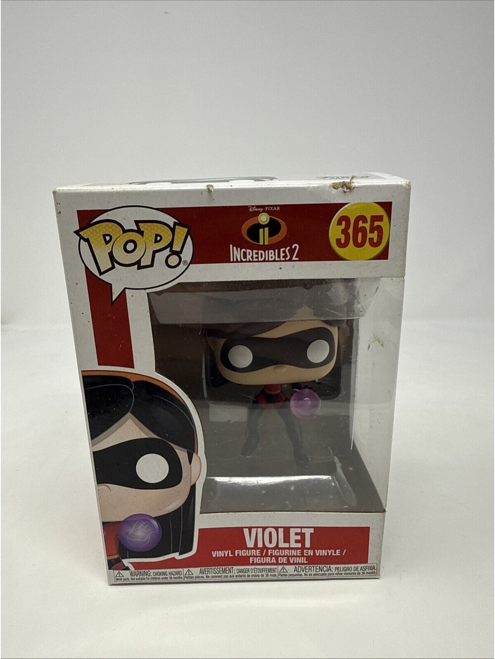 Funko Pop! Disney Incredibles 2 Vinyl Figure #365 Violet Damaged Box